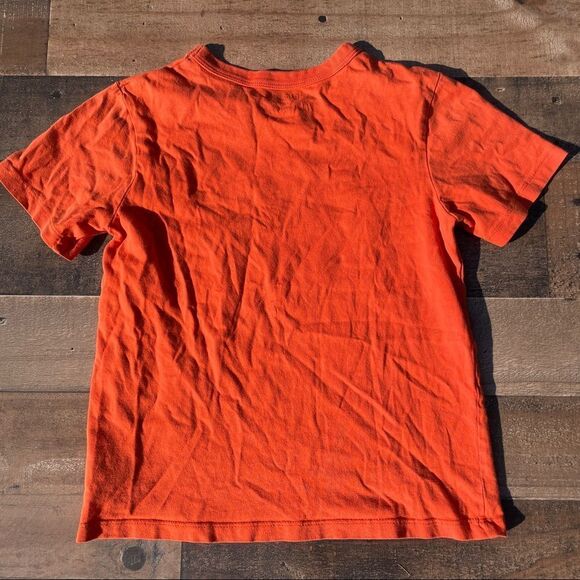 Oshkosh B’Gosh Boyd Orange Motorcycle Short Sleeve Tee Shirt Size 6 - Picture 2 of 8